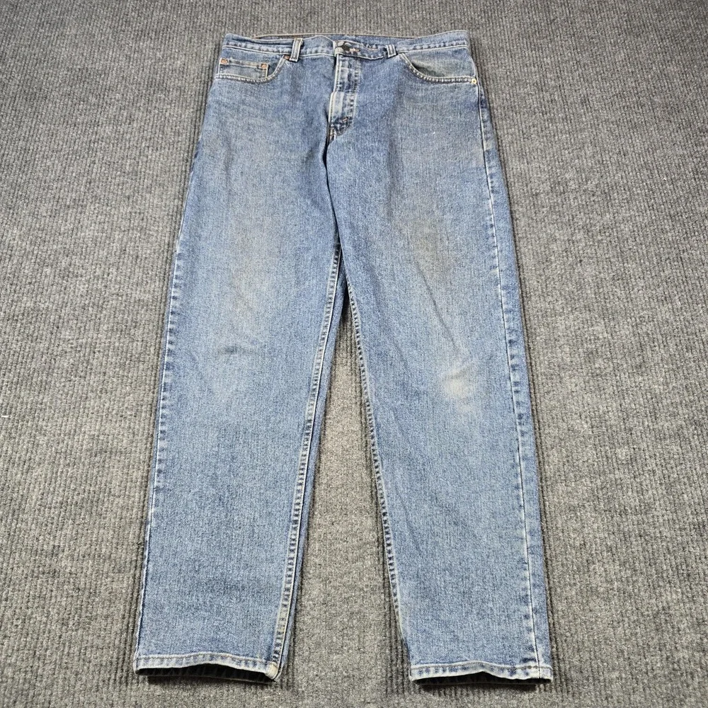 Vintage 90s Levis 550 Jeans Mens‎ 36x32 Blue Relaxed Tapered Stonewash USA 34x31